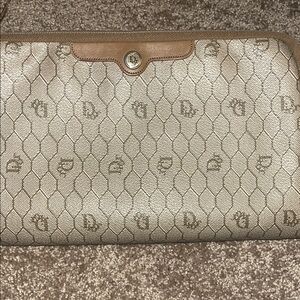 Dior vintage Cosmetic Case 11x6x2” large